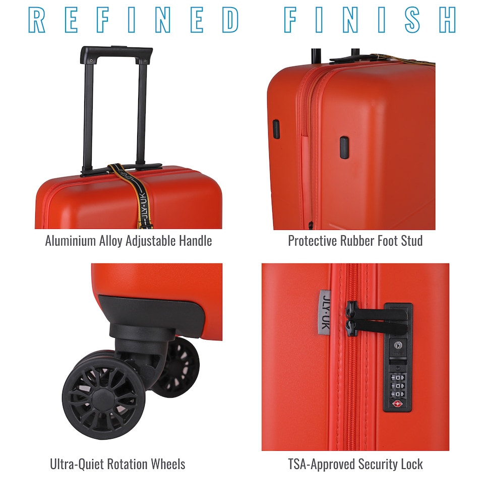 image 1 of Premium 100% Makrolon PC 2 PCS Suitcase Set | Vanity + Cabin Luggage