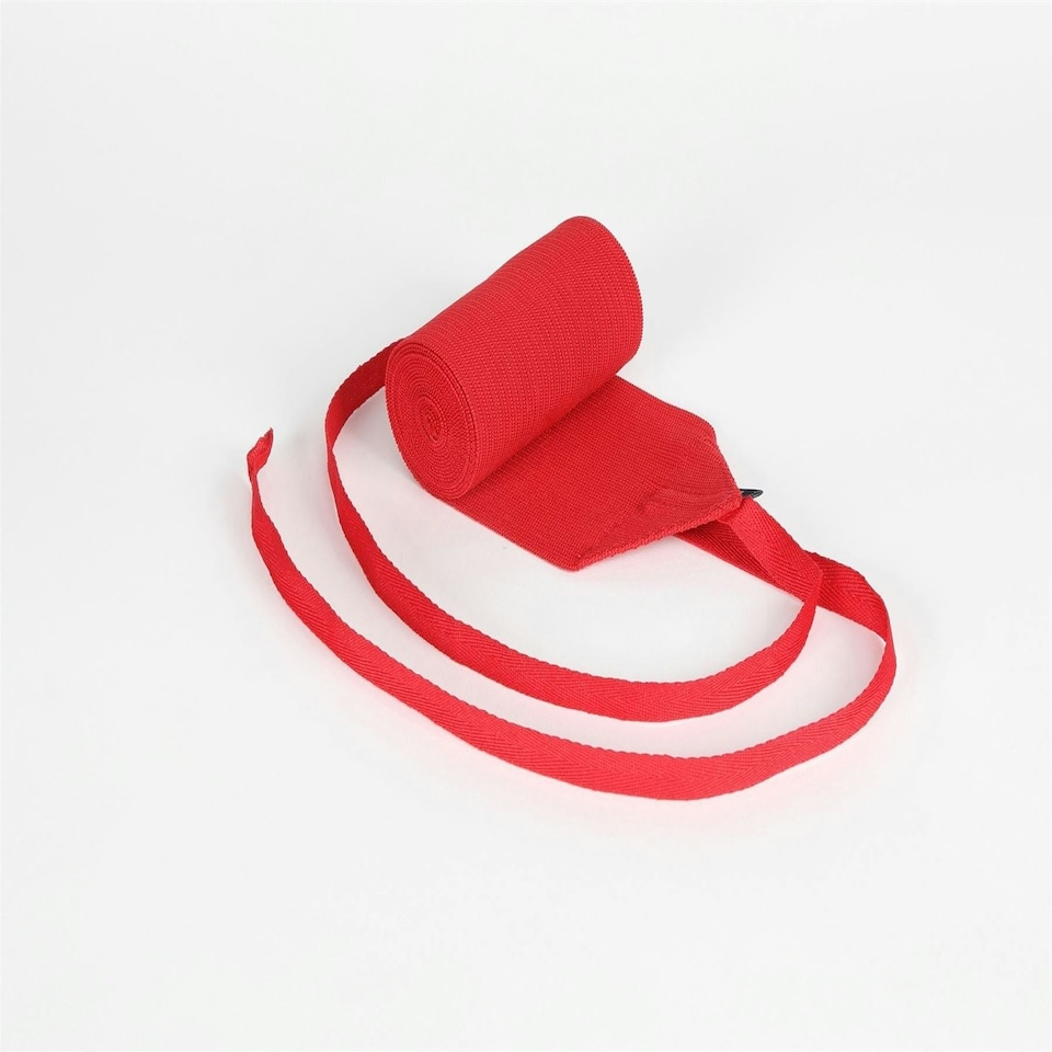 image 1 of Shires Exercise Or Tail Bandage Red | Size: 4 Inch Wide
Colour: Red