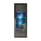 image 7 of Display Cabinet Bookcase Sideboard Storage Cabinet Cupboard Grey High Gloss LED 170cm