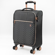 Gino Ferrari Biella Small Carry-On Travel Suitcase 4 Wheel - Black