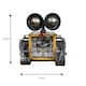 image 4 of Gifts Direct 2 U Square Industrial Robot Quartz Shelf Clock