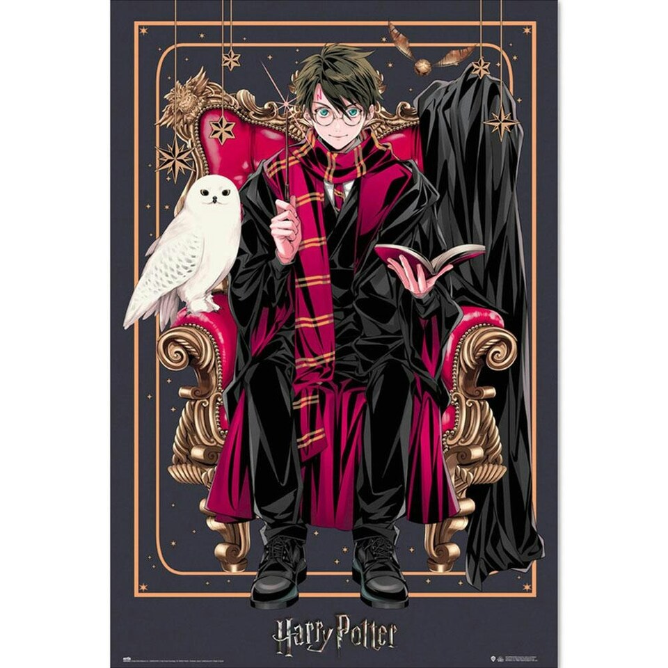 Harry Potter Dynasty Poster - Red/Black/Brown - One Size