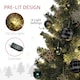 image 4 of HOMCOM 6ft Artificial Christmas Tree with LED Lights and Blue Decorations