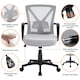 image 5 of Yaheetech Adjustable Computer Chair Study Chair with Mid Back Grey | Light Grey