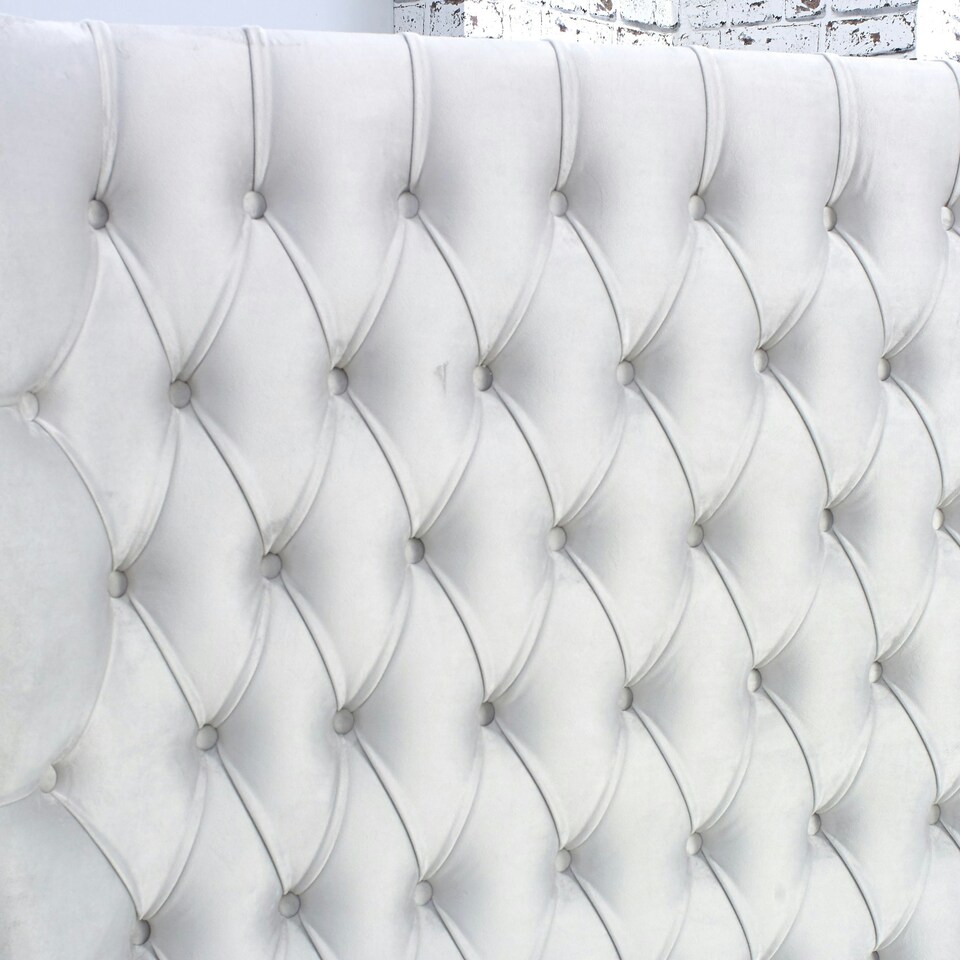 image 1 of Terra Plush King Bed Frame - Silver