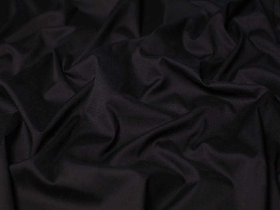 Minerva Core Range Black Light Stretch Woven Cotton Poplin Fabric for Dressmaking, 144cm / 56" Wide - per metre