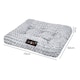 image 3 of SKYLOS Dog Bed Plush Soft Rose Velvet Non-Slip Pet Crate Keneel Mat | Grey | L | L