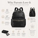 image 6 of Allis Lux Baby Changing Backpack - Black