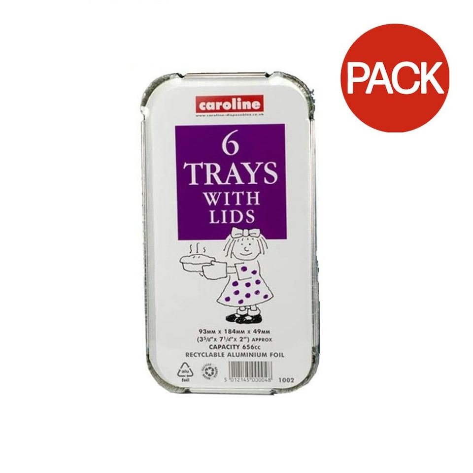 image 1 of Caroline Food Container (Pack of 6) - Silver - One Size
