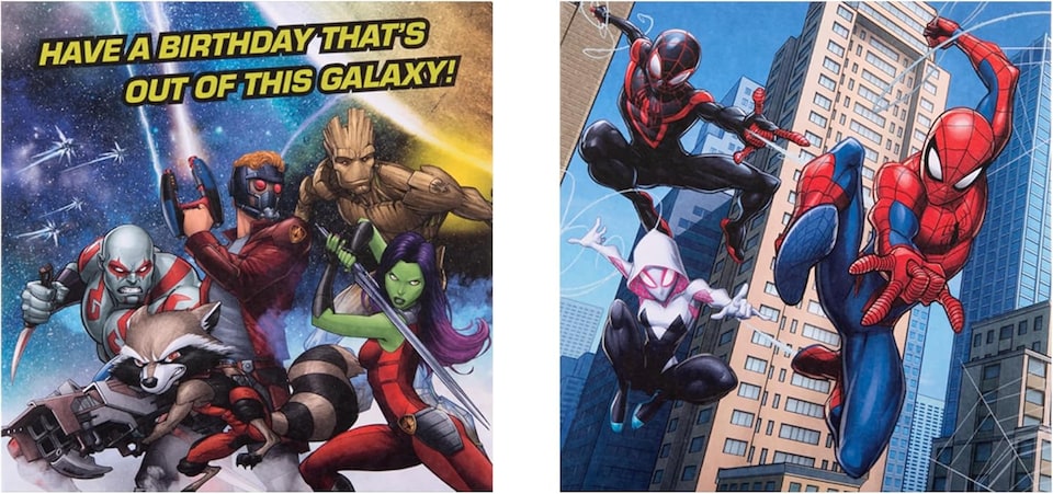 image 1 of Marvel Comics Pack of 10 in 5 Designs Birthday Cards