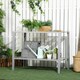 image 2 of Outsunny 2-Tier Plant Stand Storage Organizer Steel Display Shelf for Patio