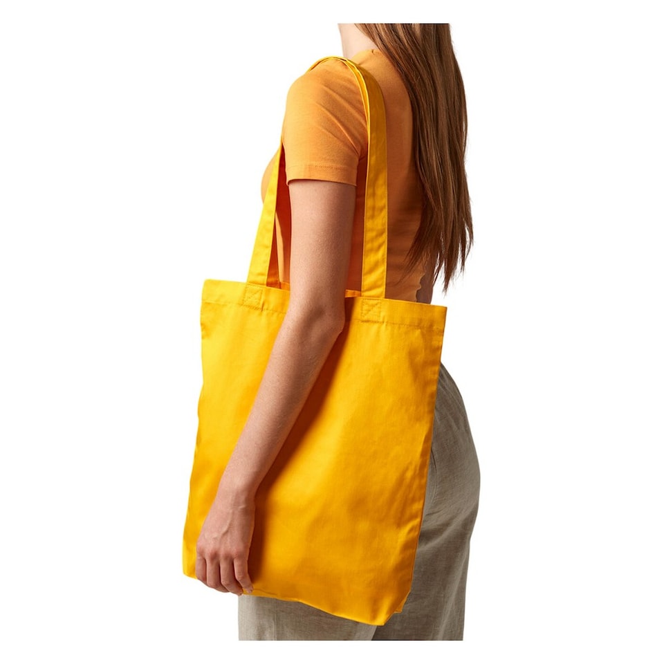 image 1 of Westford Mill EarthAware Twill Tote Bag | Yellow | Sunflower | One Size | 1