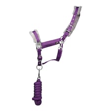 Hy Active Horse Headcollar and Leadrope - Royal Violet - Full