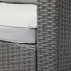 image 5 of Nustone Garden Patio Rattan 3 Seat Sofa Set with Chaise Lounger and Footrest in Light Grey Grey | Light Grey