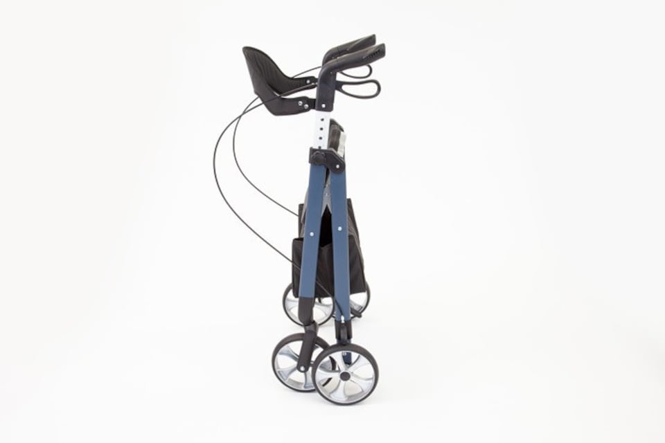 image 1 of The Ramp People TRP7 Lightweight Folding Rollator Walker - Blue