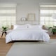 image 6 of Luxurious 400 Thread Count Deluxe Cotton Duvet Cover Set | White | King