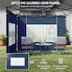 image 3 of Outsunny Gazebo Side Panels for 3x3(m) or 3x6m Gazebo Canopy, 2 Pack, Blue | Blue