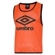 image 1 of Umbro Childrens/Kids Training Bib - Fluorescent Orange/Black - L-XL