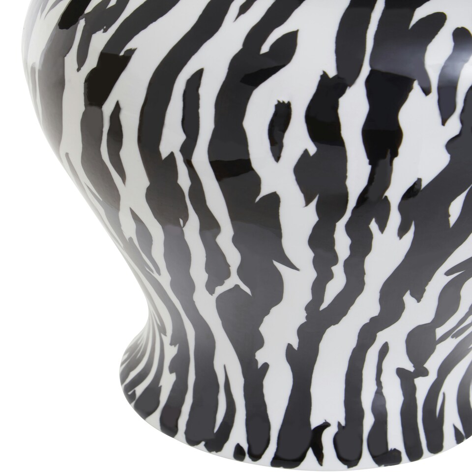 image 1 of Interiors by Premier Large Ceramic Jar Black