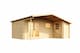 image 2 of Little Rock-Log Cabin, Wooden Garden Room, Timber Summerhouse, Home Office - L558.7 x W480 x H245.1 cm | Brown