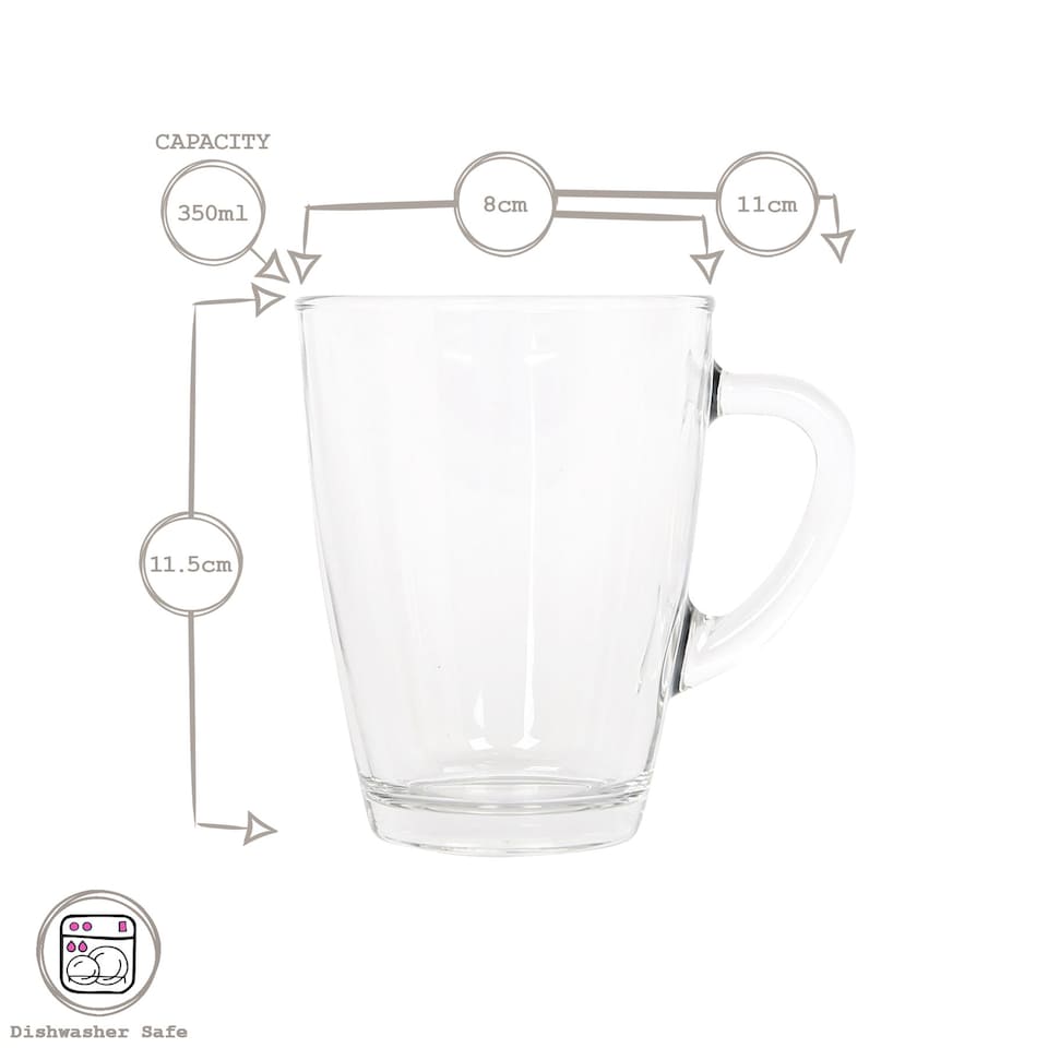 image 1 of LAV Vega Glass Espresso Cups - 150ml - Pack of 6 | Clear | Clear