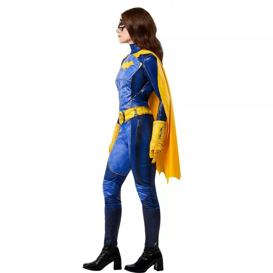 image 1 of Gotham Knights Womens/Ladies Deluxe Batgirl Costume - Blue/Yellow - L L