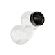 image 1 of 2 pcs 500ml and 700ml Airtight Clear Glass Storage Jars with Lid