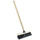 image 3 of 2 x 13" Strong Black Wooden Handle PVC Bristle Sweeping Broom Great For Outdoor Areas
