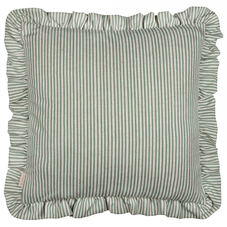 image 1 of Wylder Martha Ruffle Embroidered Ruffle Cushion