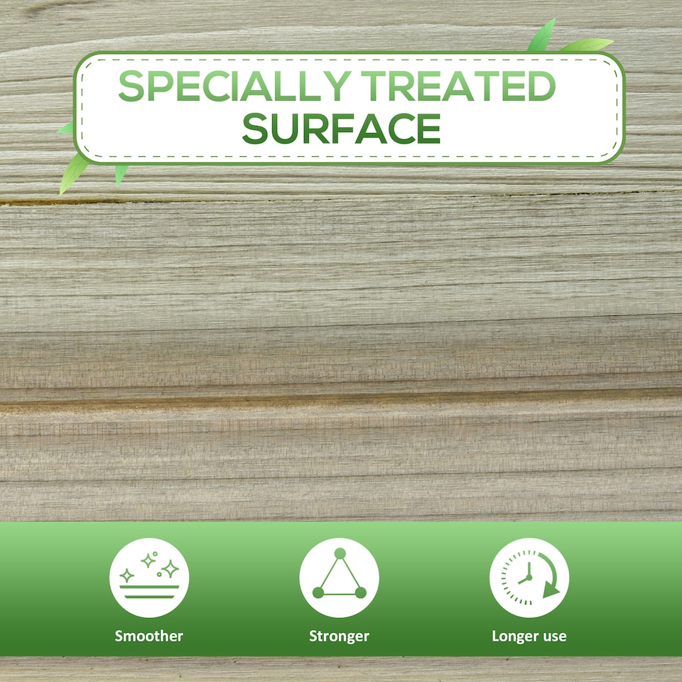 image 1 of Outsunny Raised Garden Bed with Legs and Storage Shelf Elevated Wood