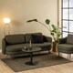 image 2 of Malta Ceramic Round Coffee Table in Matt black 60x45cm