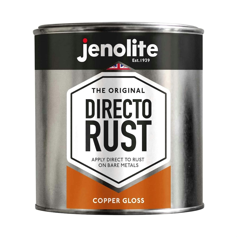 image 1 of Jenolite Directorust Metallic Gloss Primer Paint - Copper - 1l