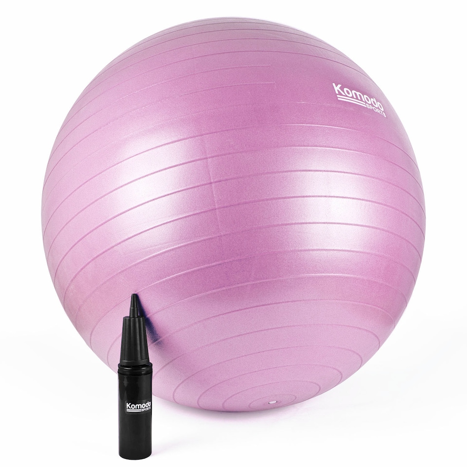 image 1 of Komodo 85cm Yoga Exercise Ball - Pink