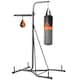 image 1 of HOMCOM Punchbag & Speedball Boxing Station w/ Freestanding Frame, Grey 