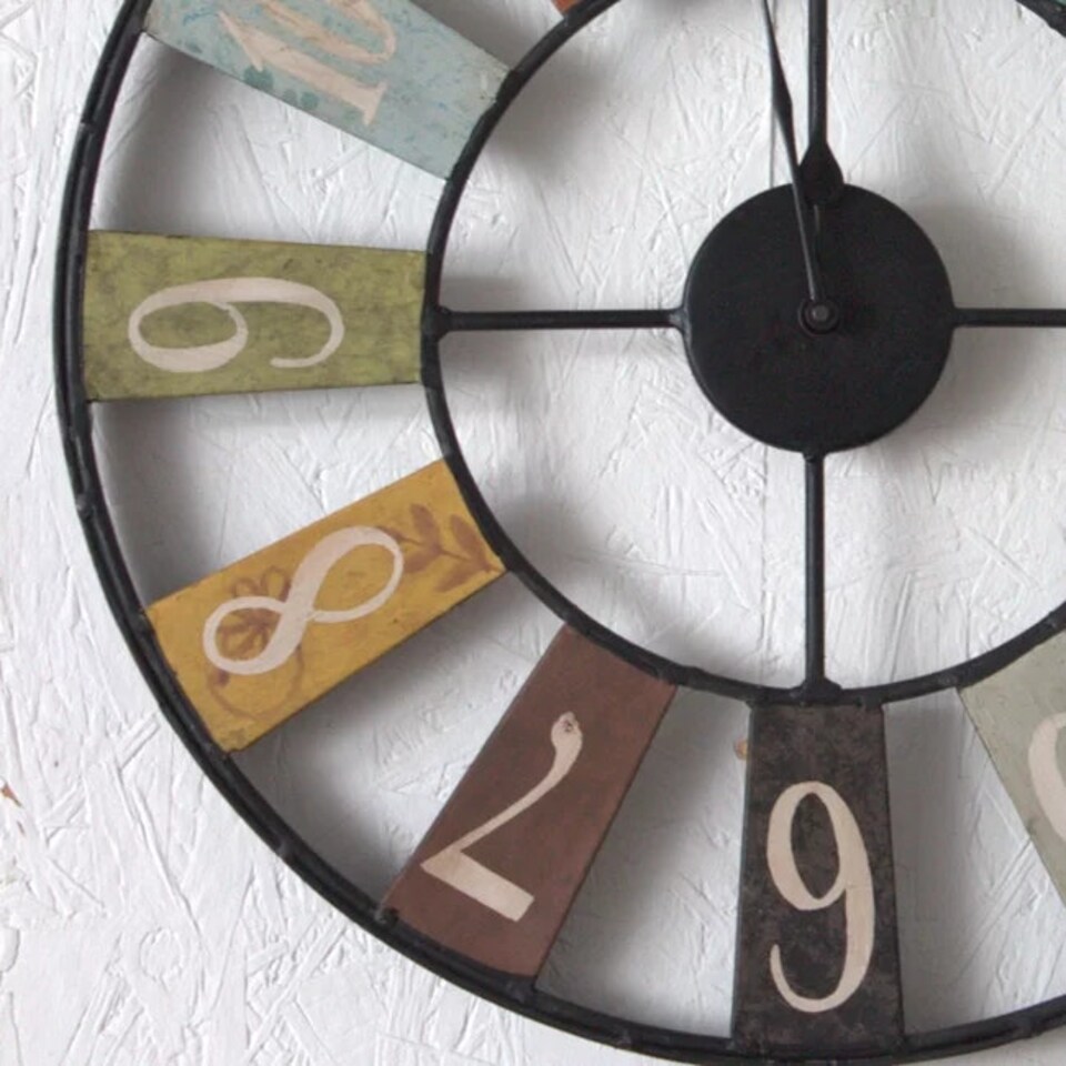 image 1 of Cassia ARCHIE Metal Clock Industrial style Multi