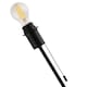 image 2 of Traditional and Classic Table Lamp Base in Matte Black with Pull Cord Switch | Black | Black | 1