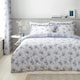 image 1 of Catherine Lansfield Lucie Floral Frill Blue Duvet Cover Set Blue | Double