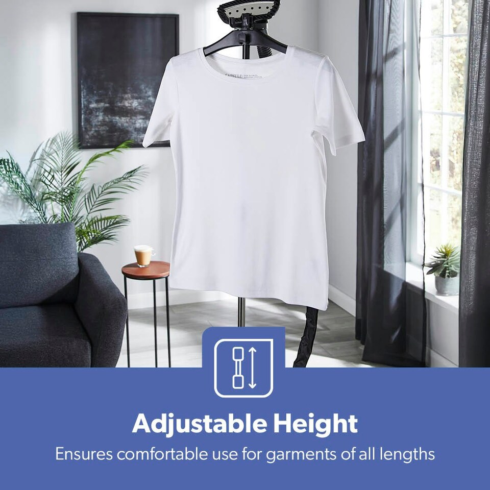 image 1 of GEEPAS 2000W Upright Garment Steamer with 46 g/min steam flow | 3L Water Tank