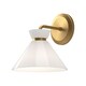 image 1 of Alora Mood Halston Dome Wall Lamp Contemporary Brushed Gold 1x E14
