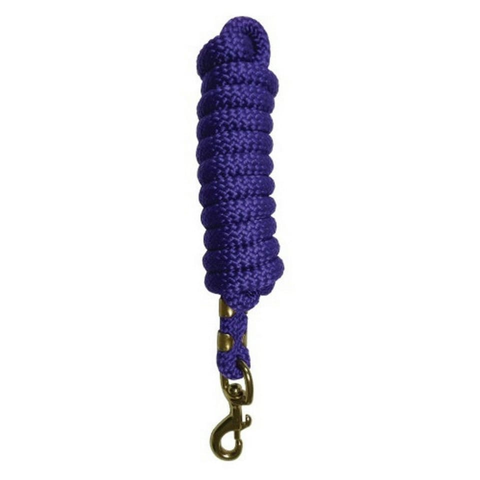 image 1 of Hy Plaited Horse Leadrope - Purple - 3m
