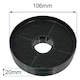image 2 of SPARES2GO Cooker Hood Carbon Filter compatible with Lamona HJA2480 HJA2908 LAM2401 Extractor Vent Fan (Pack of 2)