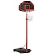 image 1 of HOMCOM 200-250cm Adjustable Basketball Hoop Backboard  with Wheels For Kids
