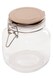 image 2 of Luca Square 1050ml Glass Jar With Champagne Lid
