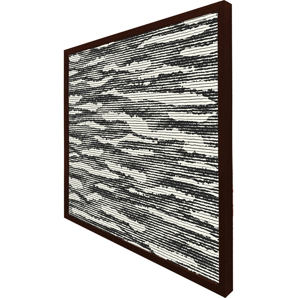 image 1 of Grunged stripes (Picture Frame) Black | XL