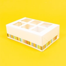Six Cupcake Box