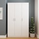 image 2 of Bailey 3 Door Wardrobe | White | White