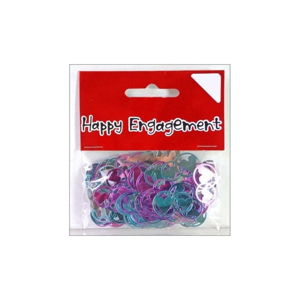 Xpressions4U Metallic Heart Engagement Confetti - Multicoloured - One Size