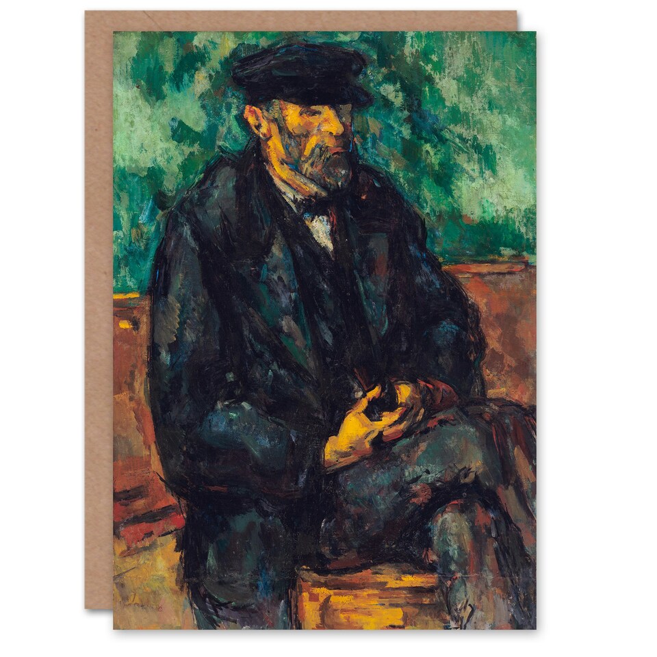 image 1 of Paul Cezanne Art Card The Gardener Vallier Portrait Painting