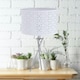 image 3 of First Choice Lighting Chrome Tripod Table Lamp with White Laser Cut Shade Chrome | White