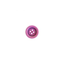 Crendon Cerise Pink 15mm Round Plastic Buttons for Dressmaking - each